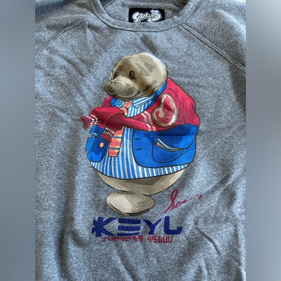 Splatoon 3 - Manatee Swag Sweat Sweatshirt Size XS - Picture 2 of 10